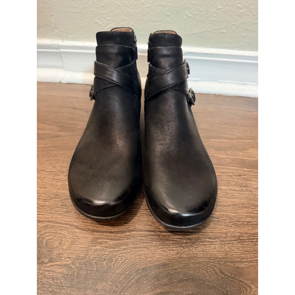 Dansko Womens Ankle Boots 39 Black Leather Buckle Zip Comfort - Picture 9 of 9
